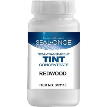 Seal-Once 4oz Redwood Semi-Transparent Wood Stain Tint Concentrate
