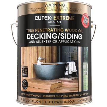 CUTEK 1gal Clear Extreme High Performance Oil-Based Wood Stabilizer