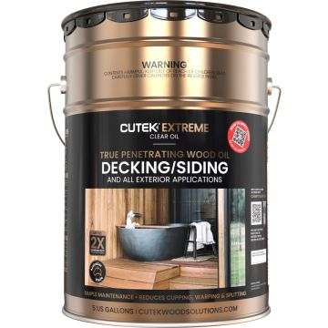 CUTEK 5gal Clear Extreme High Performance Oil-Based Wood Stabilizer