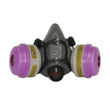 Honeywell Safety 5500 Half Mask w/MC/P100 Cartridge/Filters Multi-Purpose Respirator Large