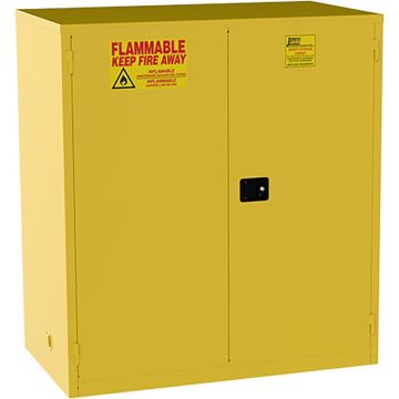 Jamco 34" x 59" x 65" Yellow Flammable Liquid Storage Safety Cabinet w/Manual Close Door