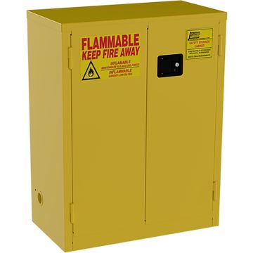 Jamco 18" x 34" x 44" Yellow Flammable Liquid Storage Safety Cabinet w/Manual Close Door