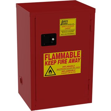 Jamco 18" x 23" x 35" Red Paints & Inks Storage Safety Cabinet w/Manual Close Door