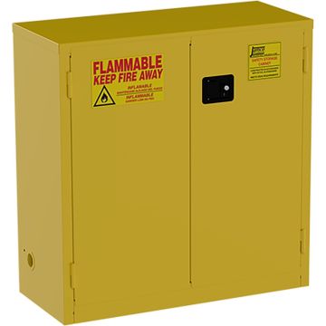 Jamco 18" x 43" x 44" Yellow Flammable Liquid Storage Safety Cabinet w/Self Closing Door