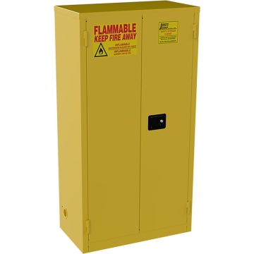 Jamco 18" x 34" x 65" Yellow Flammable Liquid Storage Safety Cabinet w/Self Closing Door
