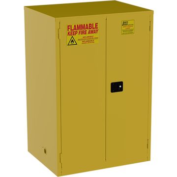 Jamco 34" x 43" x 65" Yellow Flammable Liquid Storage Safety Cabinet w/Self Closing Door