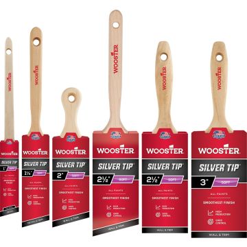 T4P Wooster Silver Tip Brush Sampler