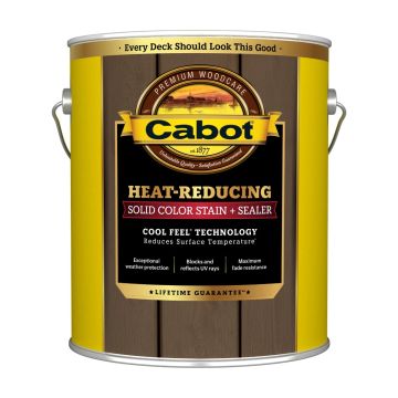 Cabot One Gallon Heat-Reducing Solid Color Stain + Sealer w/Cool Feel Technology