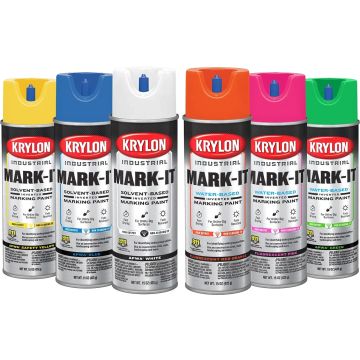 Krylon 15oz APWA Inverted Marking Contractor Solvent Based Sprays