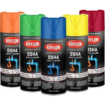 Krylon 12oz OSHA Safety Sprays