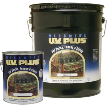 Messmers UV Plus Transparent Stain for Decks, Fences, & Siding