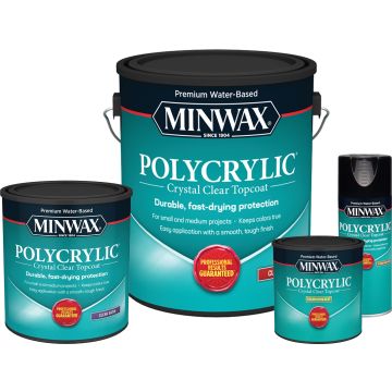 Minwax Polycrylic Water-Based Clear Protective Finishes