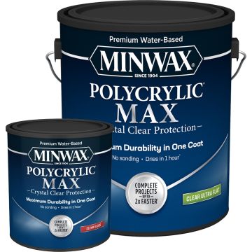 Minwax Polycrylic Max Water-Based Clear Finishes