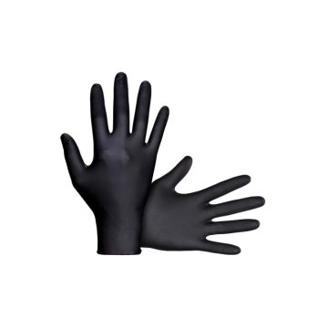 SAS 7mil Black Raven Nitrile Disposable Gloves Powder Free