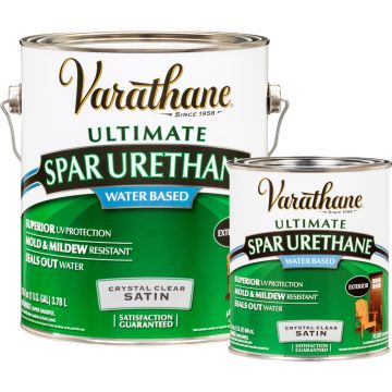 Varathane Crystal Clear Diamond Fast Drying Water-Based Exterior Spar Urethanes