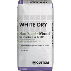 Custom 25lb White Dry Non-Sanded Grout