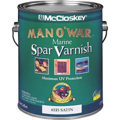 McCloskey 1gal Satin Man-O-War Spar Varnish (Low Odor)