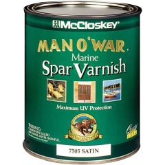 McCloskey 1Qt Satin Man-O-War Spar Varnish (Maximum Performance)