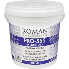 Roman PRO-555 1gal Vinyl Over Vinyl Extreme Tack Wallpaper Adhesive
