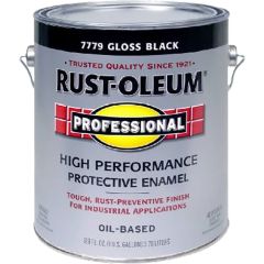 Rust-Oleum 1gal Gloss Black Professional Oil Based Enamel (Low Odor)
