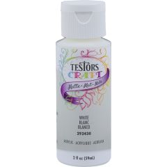 Testors Craft 2oz White Matte Acrylic Paint