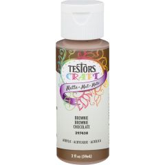 Testors Craft 2oz Brownie Matte Acrylic Paint