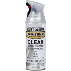 Rust-Oleum 11oz High Gloss Clear Durable Topcoat Universal Spray