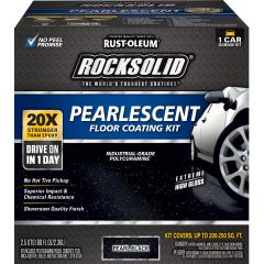 Rust-Oleum Rocksolid Pearl Black Pearlescent 1 Car Garage Floor Coating Kit