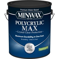 Minwax 1gal Ultra Flat Clear Polycrylic Max Water-Based Clear Finish