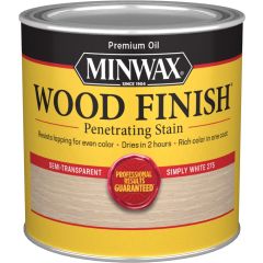 Minwax .5 Pt Simply White 275 Semi-Transparent Stain (High Performance)