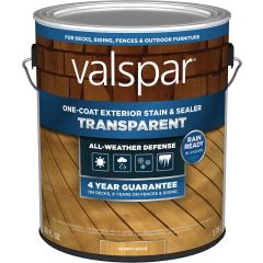 Valspar 1gal Honey Gold One-Coat Transparent Stain & Sealer