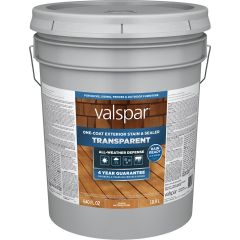 Valspar 5gal Cedar Naturaltone One-Coat Transparent Stain & Sealer