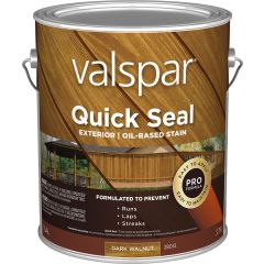 Valspar 1gal Dark Walnut Quick Seal Exterior Oil-Based Exterior Stain