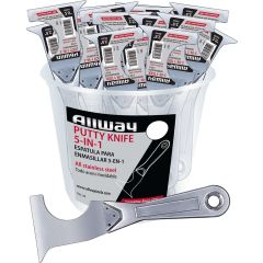 Allway 5-In-1 All Steel Putty Knife (Case of 25)