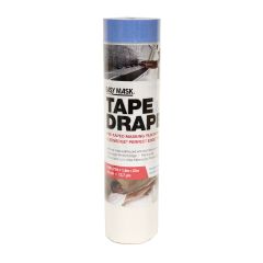 Trimaco Easy Mask 6' x 72' Tape & Drape Plastic Pretaped Drop Cloth