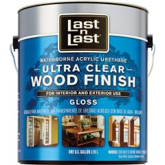 Last N Last 1gal Gloss Ultra Clear Waterborne Wood Finish