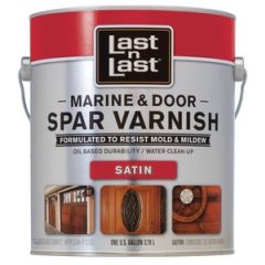 Last N Last 1qt Satin Marine & Door Waterborne Spar Varnish
