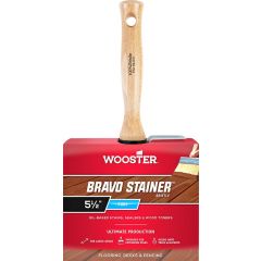 Wooster 5-1/2" Bravo Stainer White China Bristle Brush