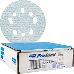 Norton 5" 5 & 8 Hole P180 ProSand Paper H&L UVH Disc 50pk