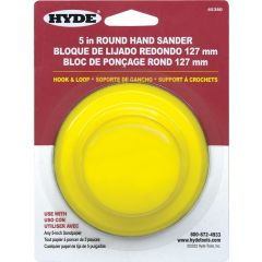 Hyde 5" Round Hook & Loop Hand Sander