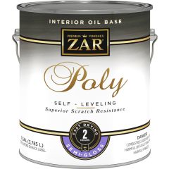Zar 1gal Semi-Gloss Poly Self-Leveling Interior Oil-Based Polyurethane