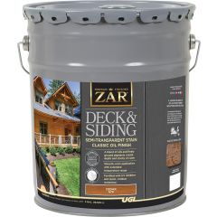 ZAR 5gal Cedar Deck and Siding Semi-Transparent Stain Classic Oil Finish