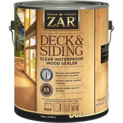 ZAR 1gal Clear Deck and Siding Waterproof Wood Sealer