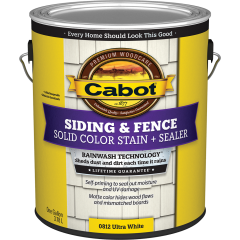 Cabot 1gal Ultra-White Solid Color Acrylic Siding Stain