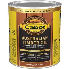 Cabot 1Qt Mahogany Flame Australian Timber Oil Wood Finish (High Performance)