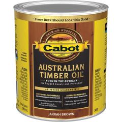 Cabot 1Qt Jarrah Brown Australian Timber Oil Wood Finish (High Performance)