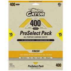 Gator Premium Dry Sand Sheet-Finish 400 Grit 9 in. x 11 in. (15pk)
