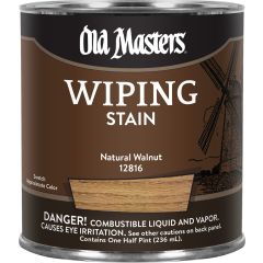 Old Masters .5Pt Natural Walnut Wiping Stain Classics