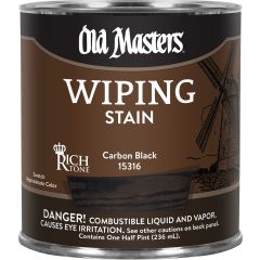 Old Masters .5Pt Carbon Black Wiping Stain Rich Tone