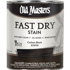 Old Masters 1Qt Rich Tone Fast Dry Stain Carbon Black